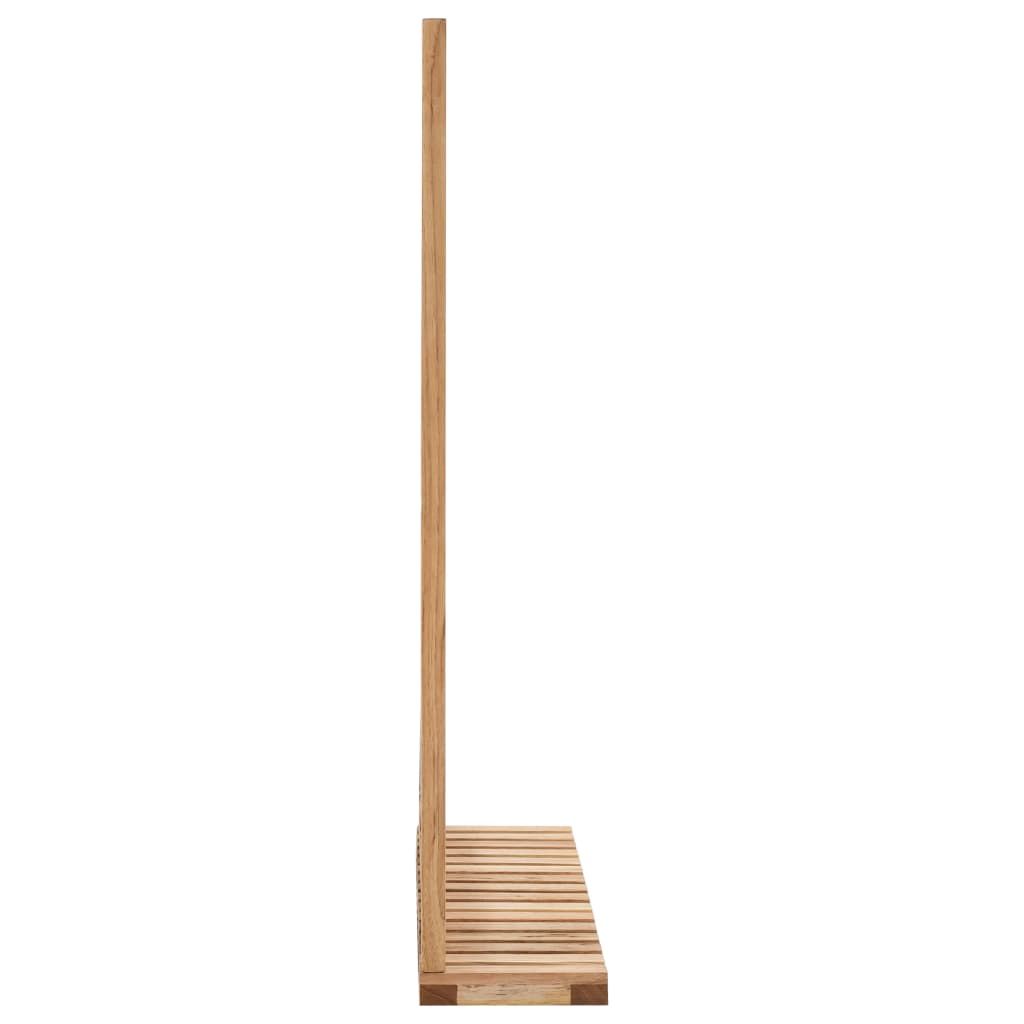 NNEVL Bathroom Mirror 60x12x62 cm  Solid Walnut Wood