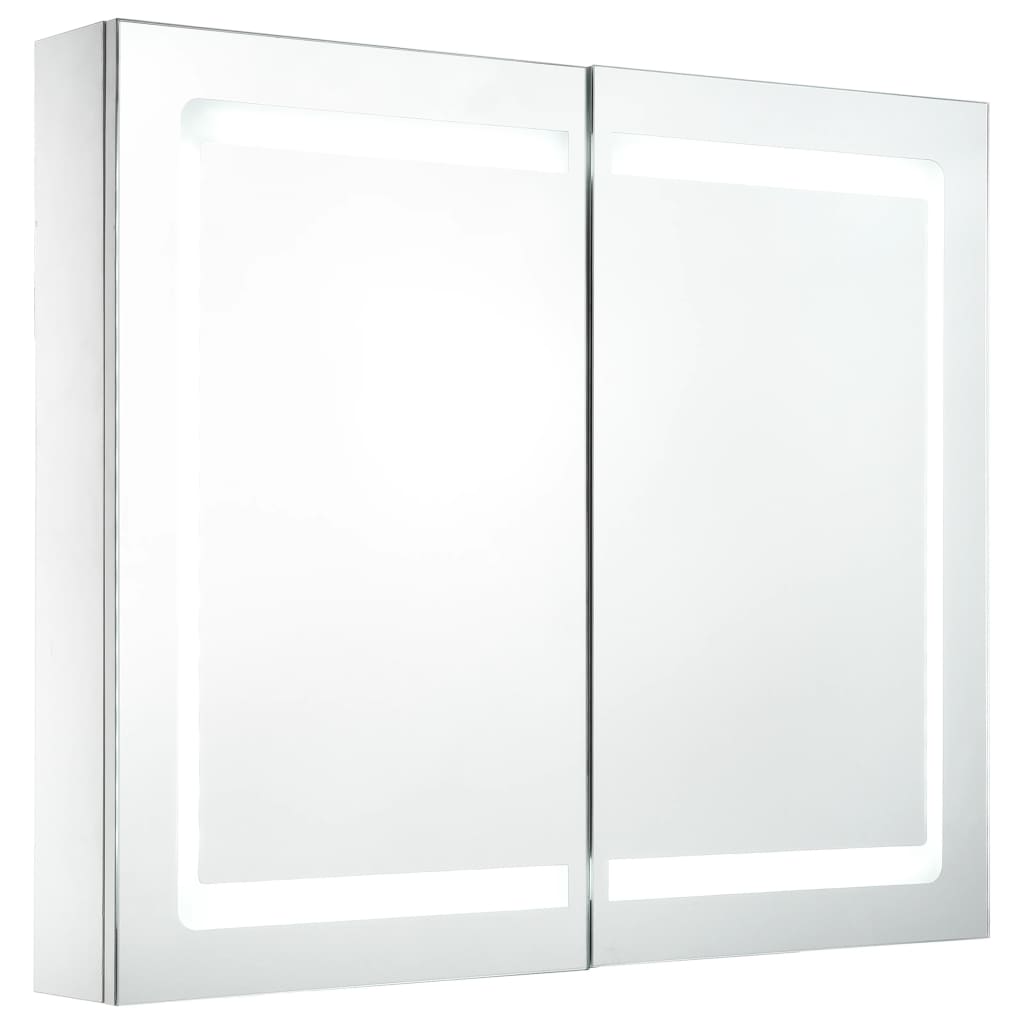 NNEVL LED Bathroom Mirror Cabinet 80x12.2x68 cm
