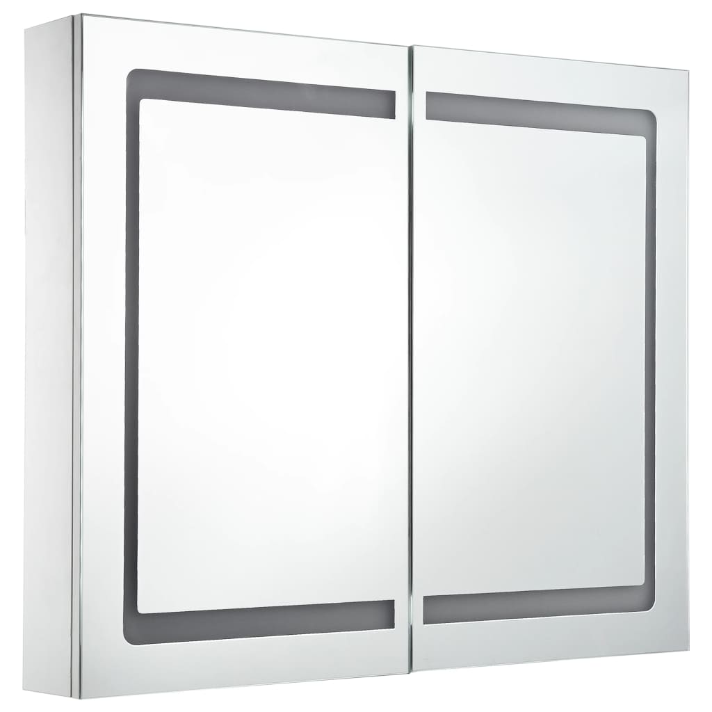 NNEVL LED Bathroom Mirror Cabinet 80x12.2x68 cm