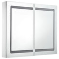 NNEVL LED Bathroom Mirror Cabinet 80x12.2x68 cm
