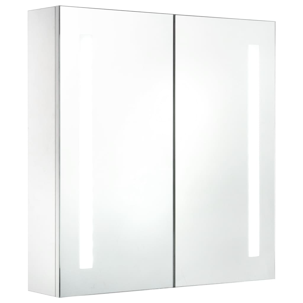 NNEVL LED Bathroom Mirror Cabinet 60x14x62 cm
