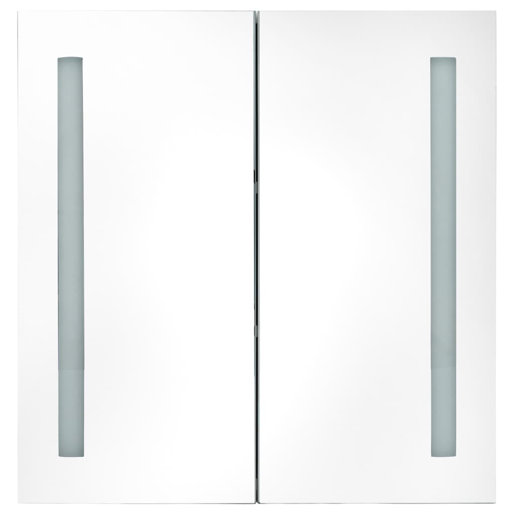NNEVL LED Bathroom Mirror Cabinet 60x14x62 cm