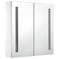 NNEVL LED Bathroom Mirror Cabinet 60x14x62 cm