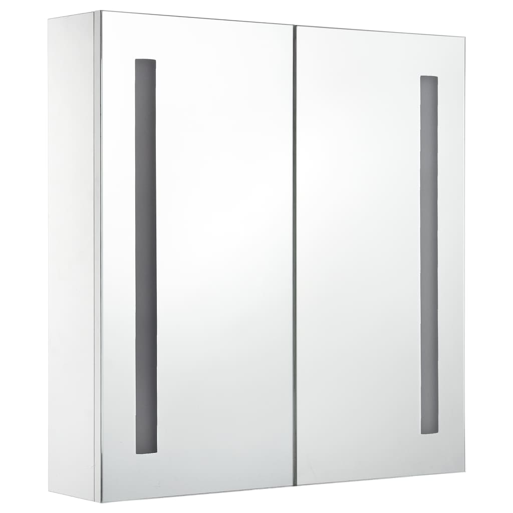 NNEVL LED Bathroom Mirror Cabinet 60x14x62 cm