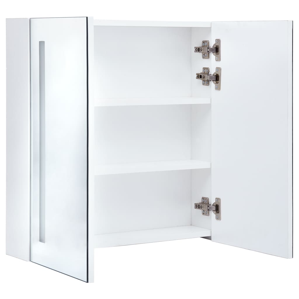 NNEVL LED Bathroom Mirror Cabinet 60x14x62 cm
