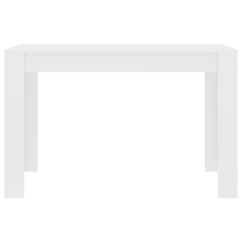 NNEVL Dining Table White 120x60x76 cm Chipboard