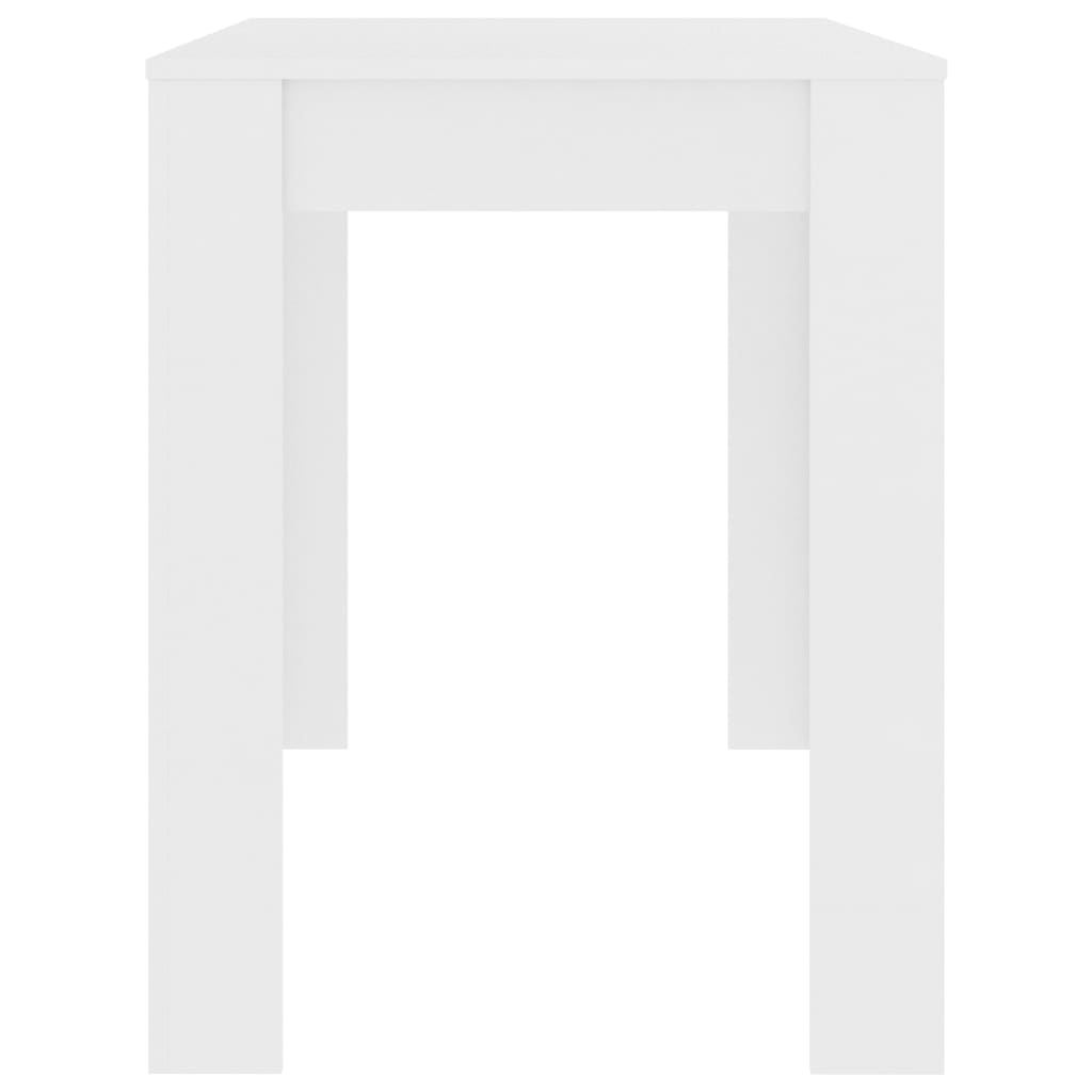 NNEVL Dining Table White 120x60x76 cm Chipboard
