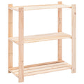 Vidaxl 3-Tier Storage Rack 80x38x90 cm Solid Pinewood 150 kg-0