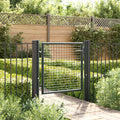 Vidaxl Galvanized Steel Mesh Garden Fence 100x75 cm Grey-0