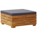 NNEVL Sectional Footrest 1 pc with Cushion Solid Acacia Wood