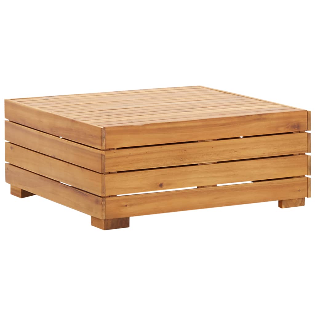 NNEVL Sectional Footrest 1 pc with Cushion Solid Acacia Wood