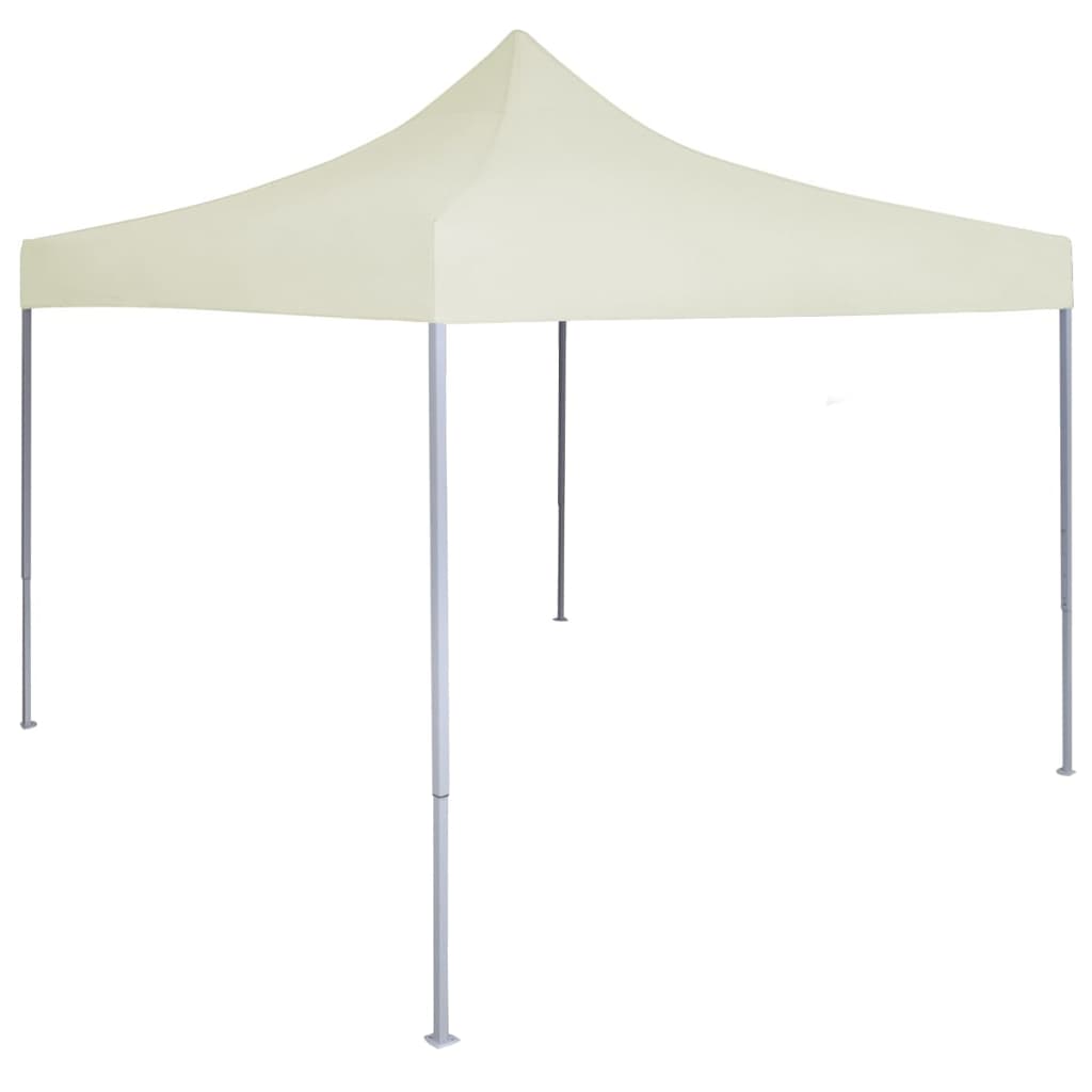 Vidaxl Partyzelt Professional Faltbar 2x2 m Stahl Creme