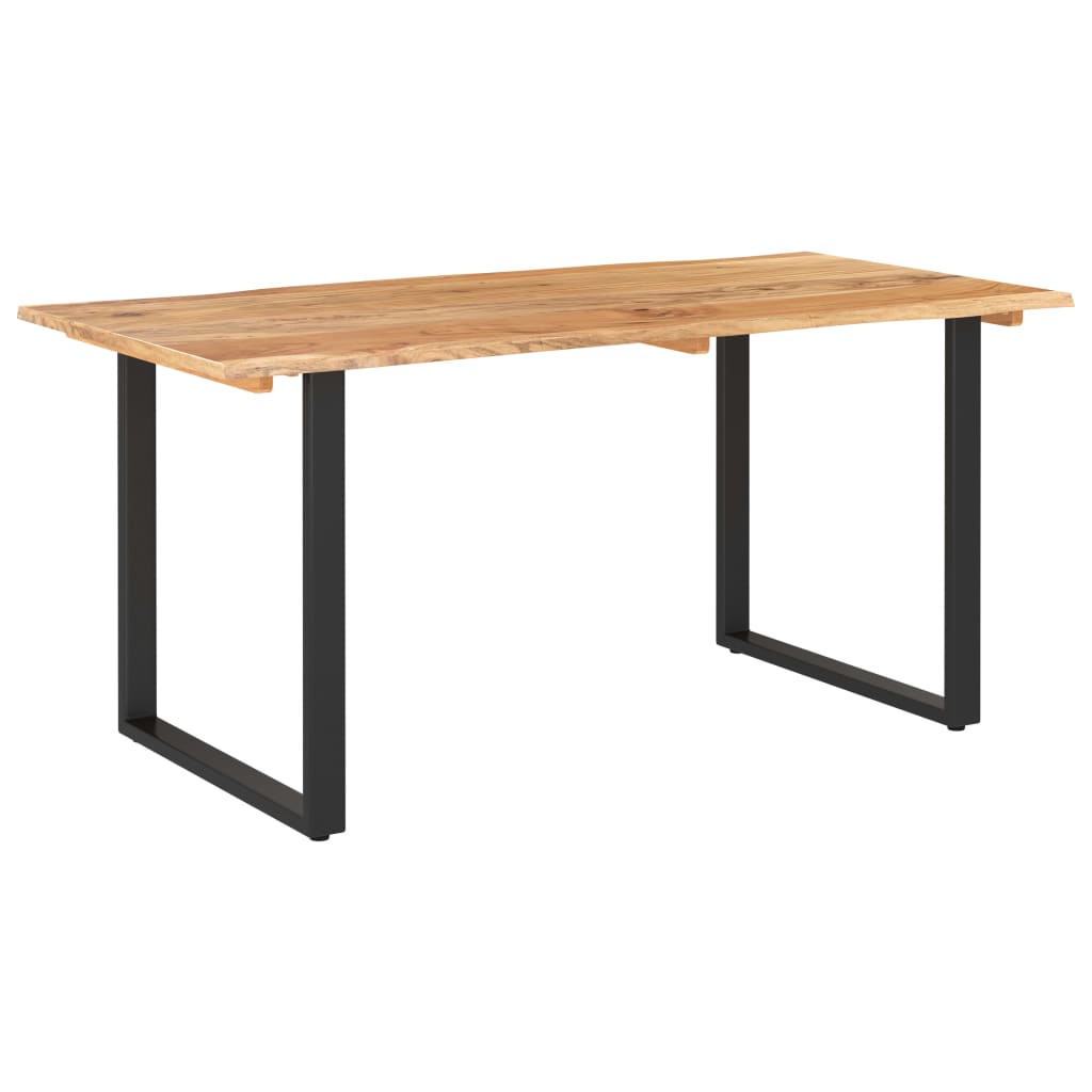 NNEVL Dining Table 160x80x76 cm Solid Acacia Wood