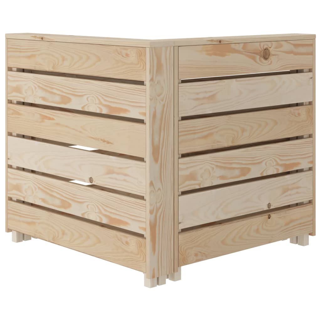 NNEVL Garden Pallet Corner Sofa Wood