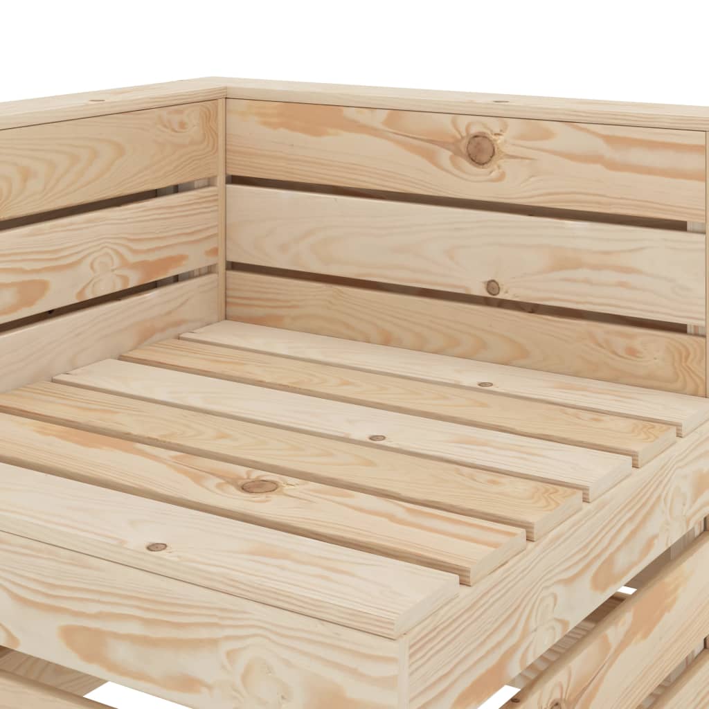 NNEVL Garden Pallet Corner Sofa Wood