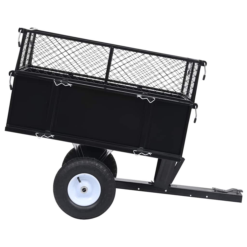 NNEVL Tipping Trailer for Lawn Mower 150 kg Load-1