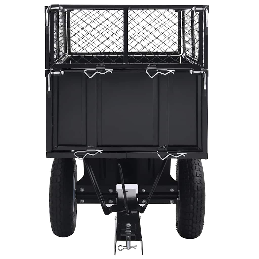 NNEVL Tipping Trailer for Lawn Mower 150 kg Load-2