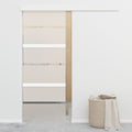 Vidaxl Sliding Door with Soft Stops 76x205 cm ESG Glass and Aluminium-0
