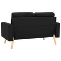 NNEVL 2-Seater Sofa Black Fabric
