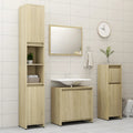 NNEVL Bathroom Cabinet Sonoma Oak 60x33x58 cm Chipboard