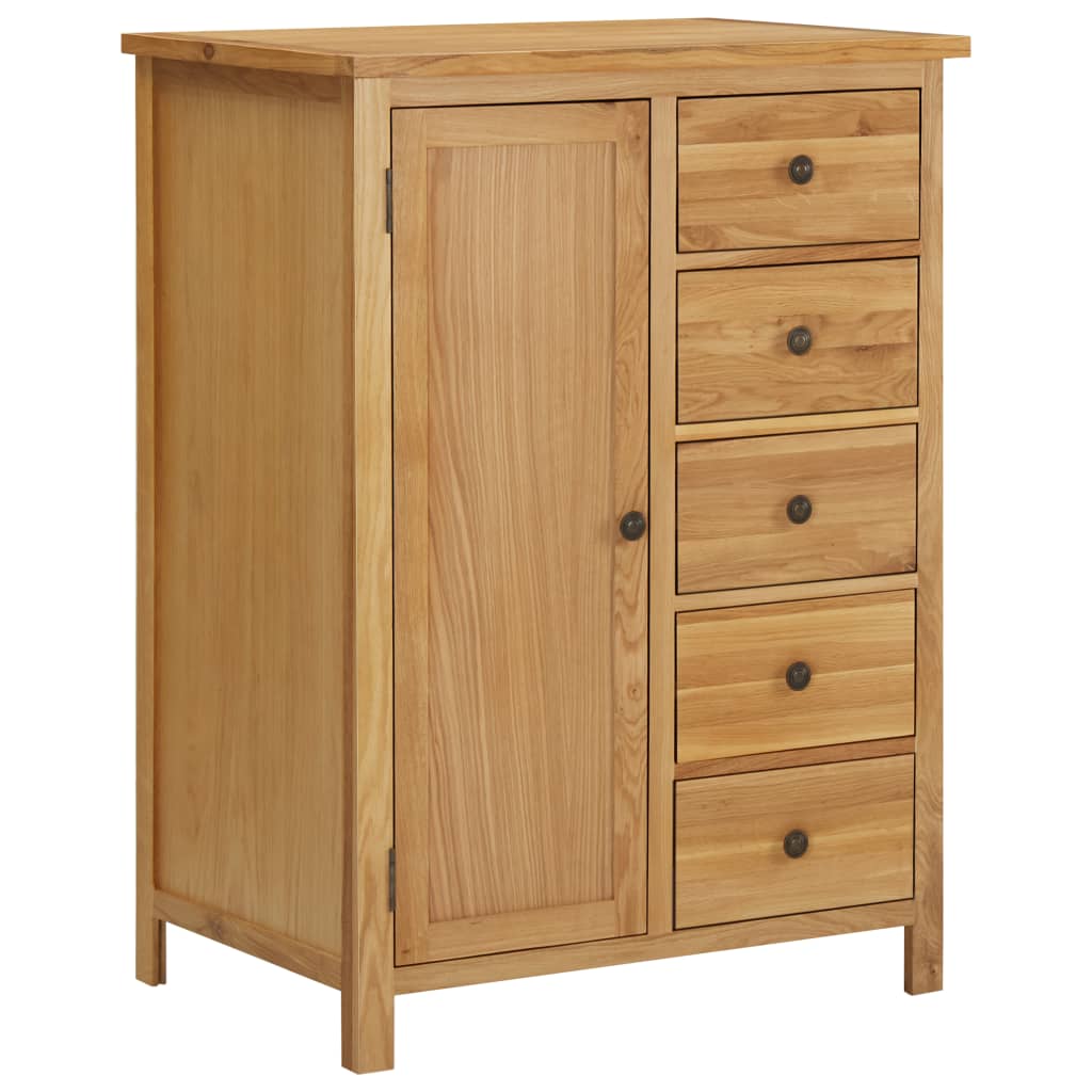NNEVL Wardrobe 76x52x105 cm Solid Oak Wood