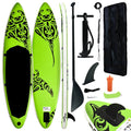 Vidaxl inflatable stand up paddleboard set 305x76x15 cm green-0