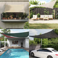 Vidaxx sun sail 160 g m² 3.5x3.5x4.9 m HDPE taupe-0