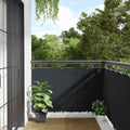 Vidaxl balcony screen 90x500 cm oxford fabric anthracite-0