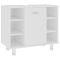 NNEVL Bathroom Cabinet White 60x32x53.5 cm Chipboard