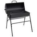 Vidaxl Barbecue Barrel with 2 Cooking Racks 80x95x90 cm Steel Black-0