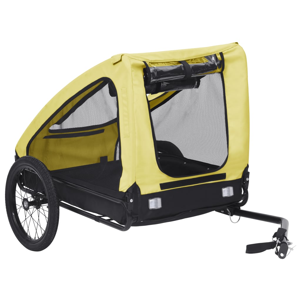 NNEVL Pet Trailer Yellow and Black