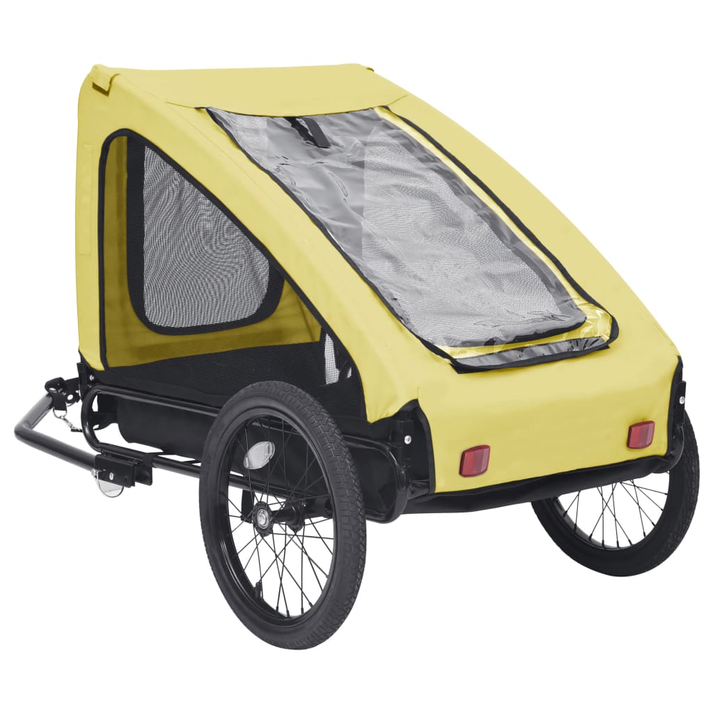 NNEVL Pet Trailer Yellow and Black