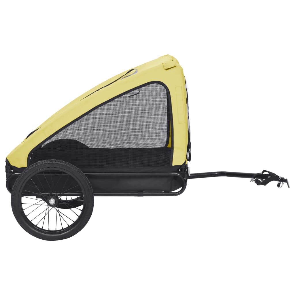 NNEVL Pet Trailer Yellow and Black