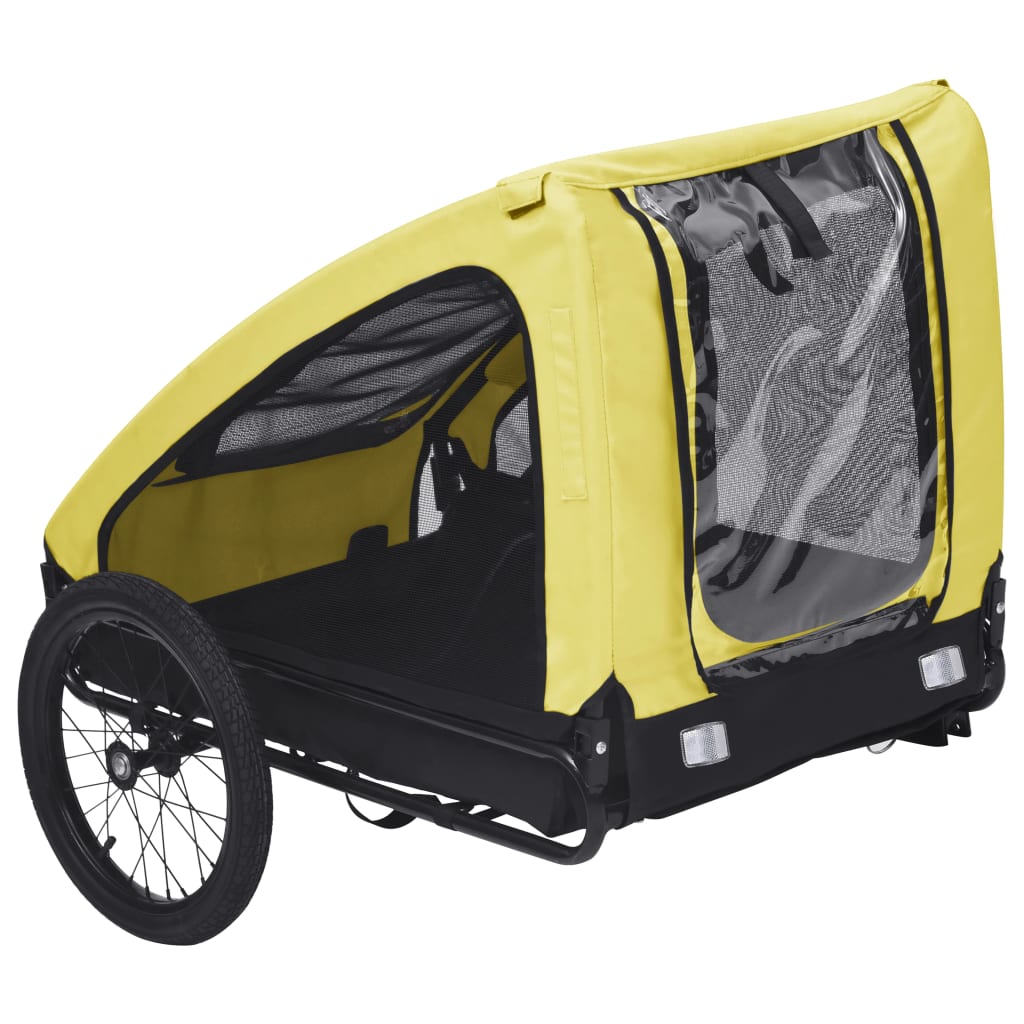 NNEVL Pet Trailer Yellow and Black