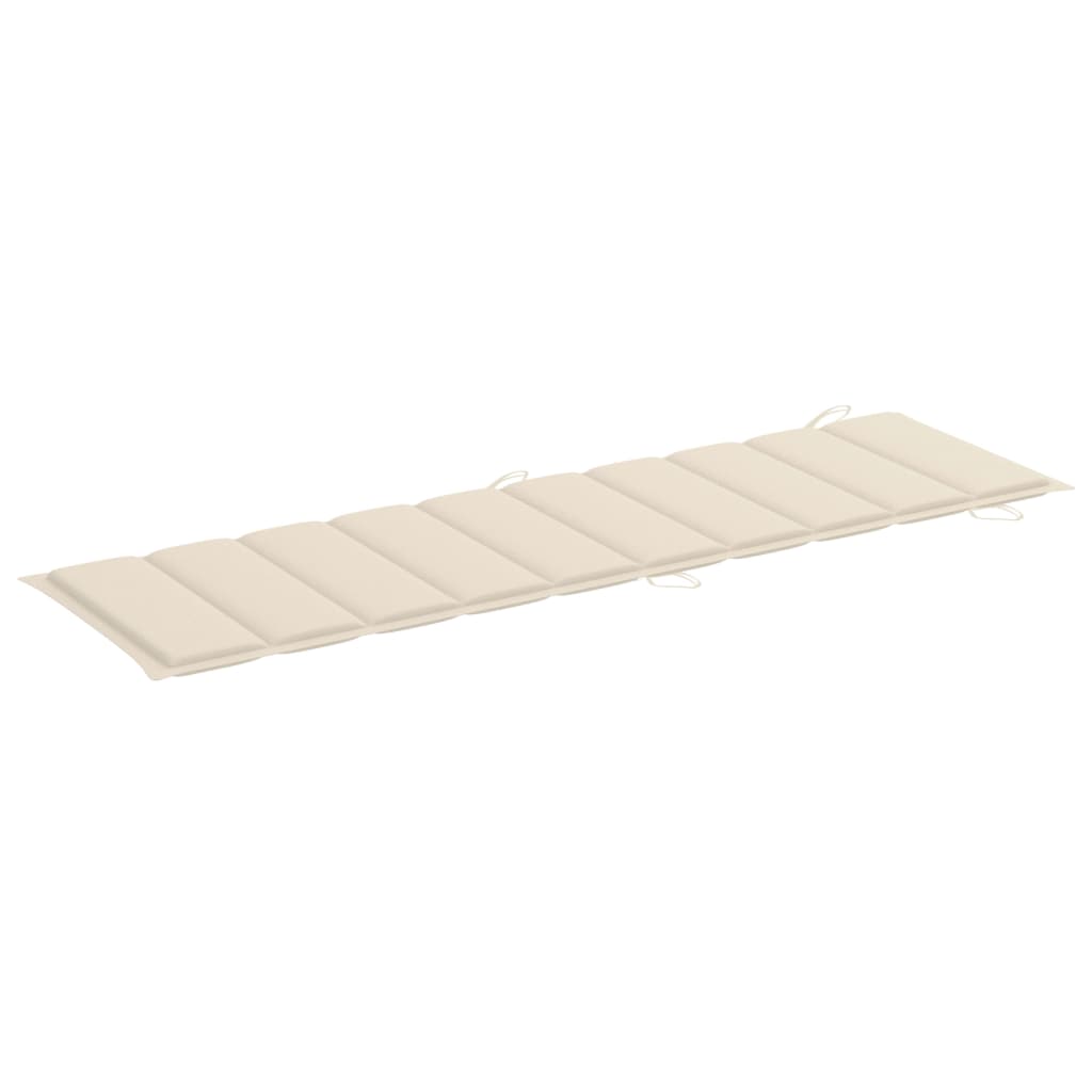 NNEVL Sun Lounger Cushion Cream 186x58x3 cm