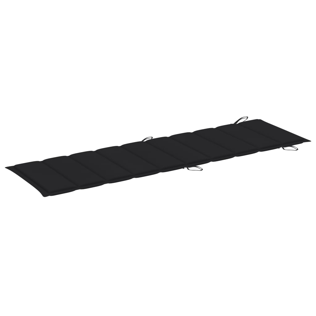 NNEVL Sun Lounger Cushion Black 186x58x3 cm