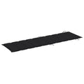 NNEVL Sun Lounger Cushion Black 186x58x3 cm