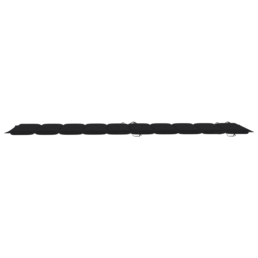 NNEVL Sun Lounger Cushion Black 186x58x3 cm
