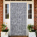 Vidaxl fly curtain 118x220 cm chenille silver-colored-0