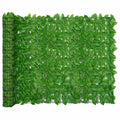 NNEVL Balcony Screen with Green Leaves 500x150 cm