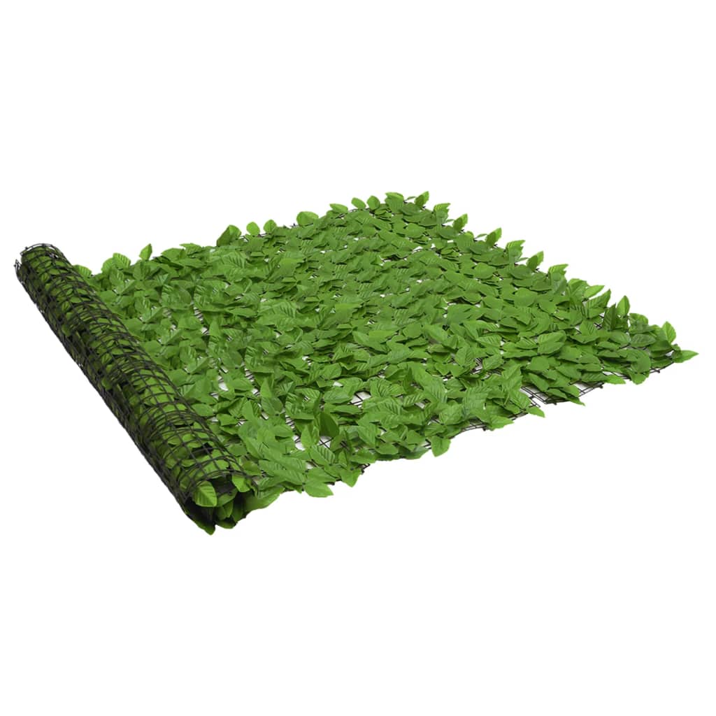 NNEVL Balcony Screen with Green Leaves 500x150 cm