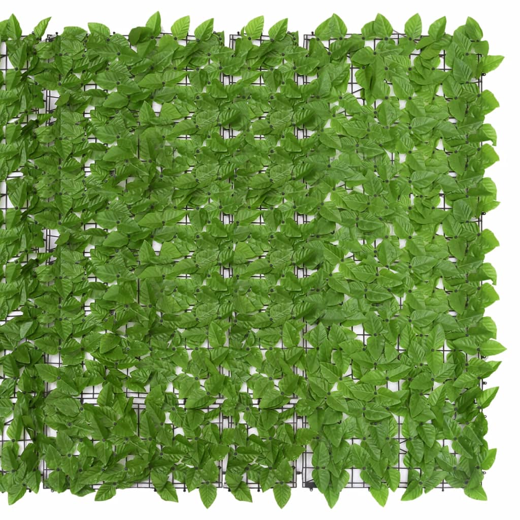 NNEVL Balcony Screen with Green Leaves 500x150 cm