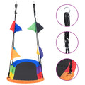 Vidaxl nest swing with flags 165x70 cm-0