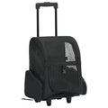 NNEVL Foldable Multipurpose Pet Trolley Black-0