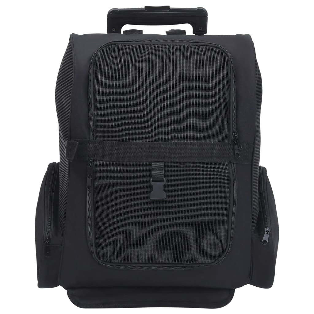 NNEVL Foldable Multipurpose Pet Trolley Black-3