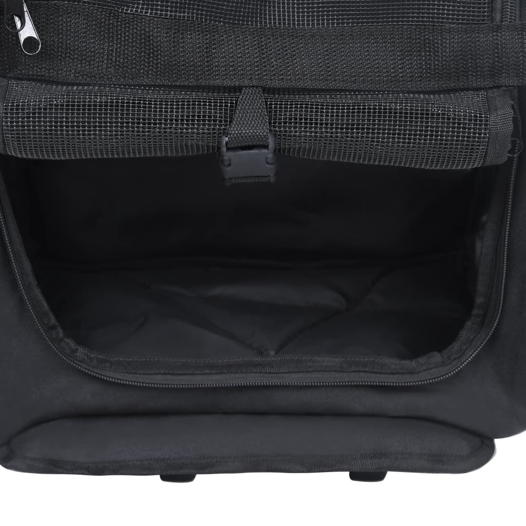 NNEVL Foldable Multipurpose Pet Trolley Black-4