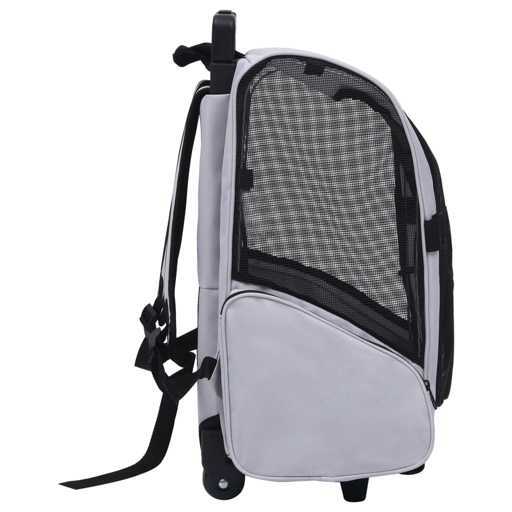 NNEVL Foldable Multipurpose Pet Trolley Grey-2