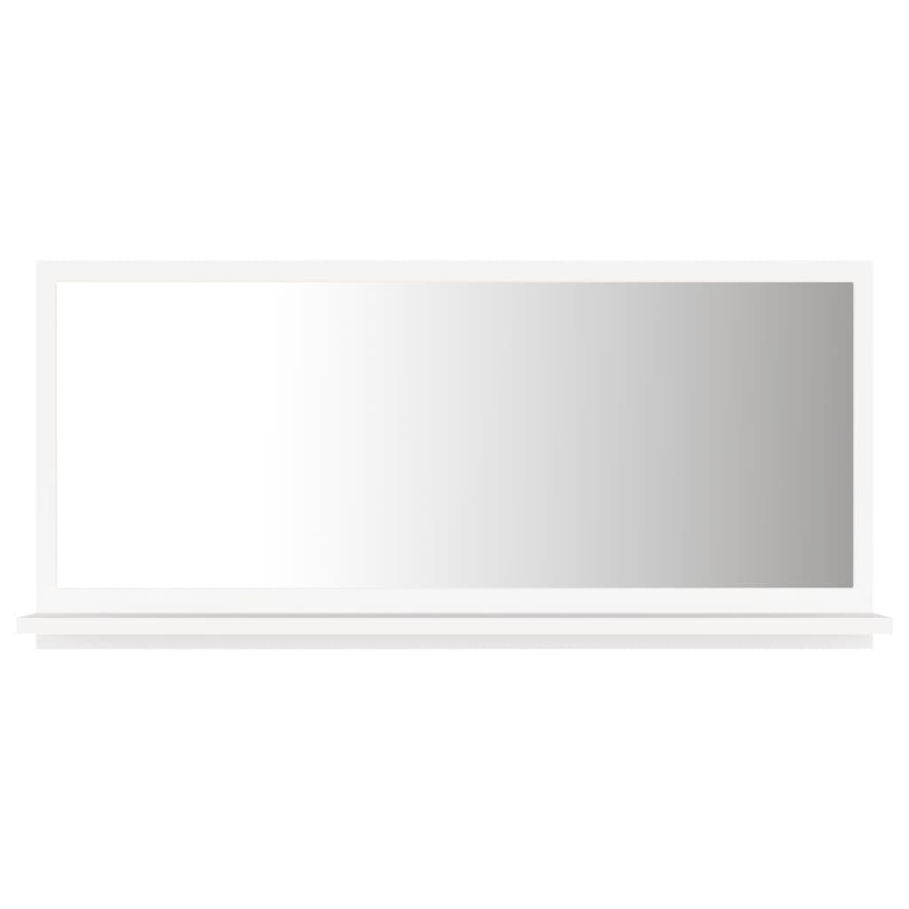 NNEVL Bathroom Mirror White 80x10.5x37cm Chipboard