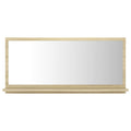 NNEVL Bathroom Mirror Sonoma Oak 80x10.5x37cm Chipboard