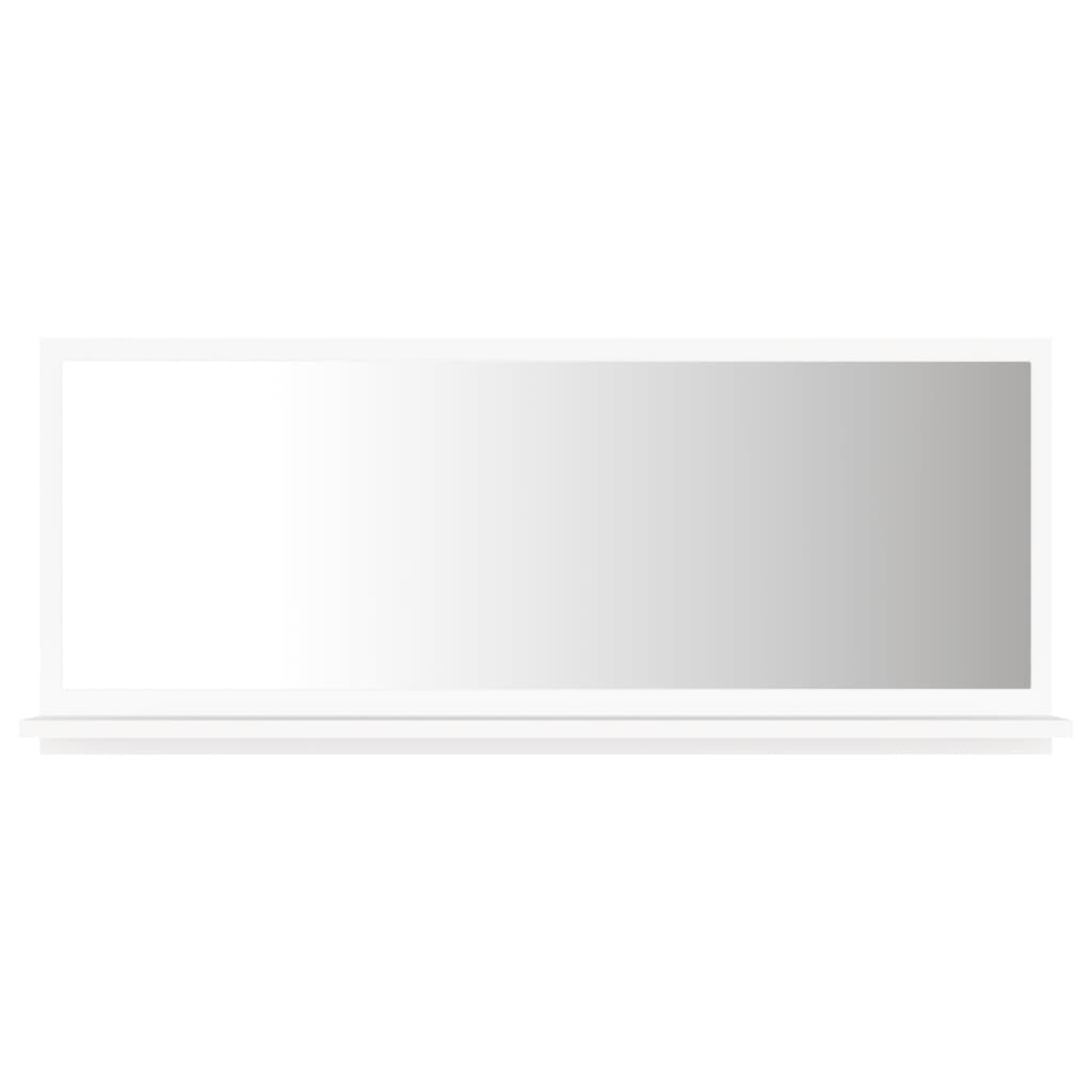 NNEVL Bathroom Mirror White 90cm Chipboard